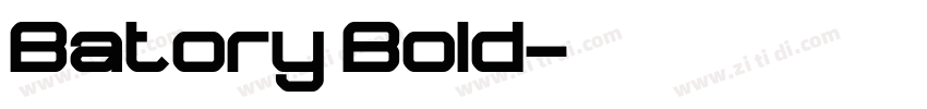 Batory Bold字体转换